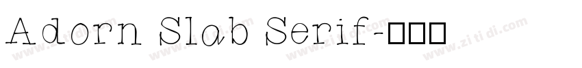 Adorn Slab Serif字体转换